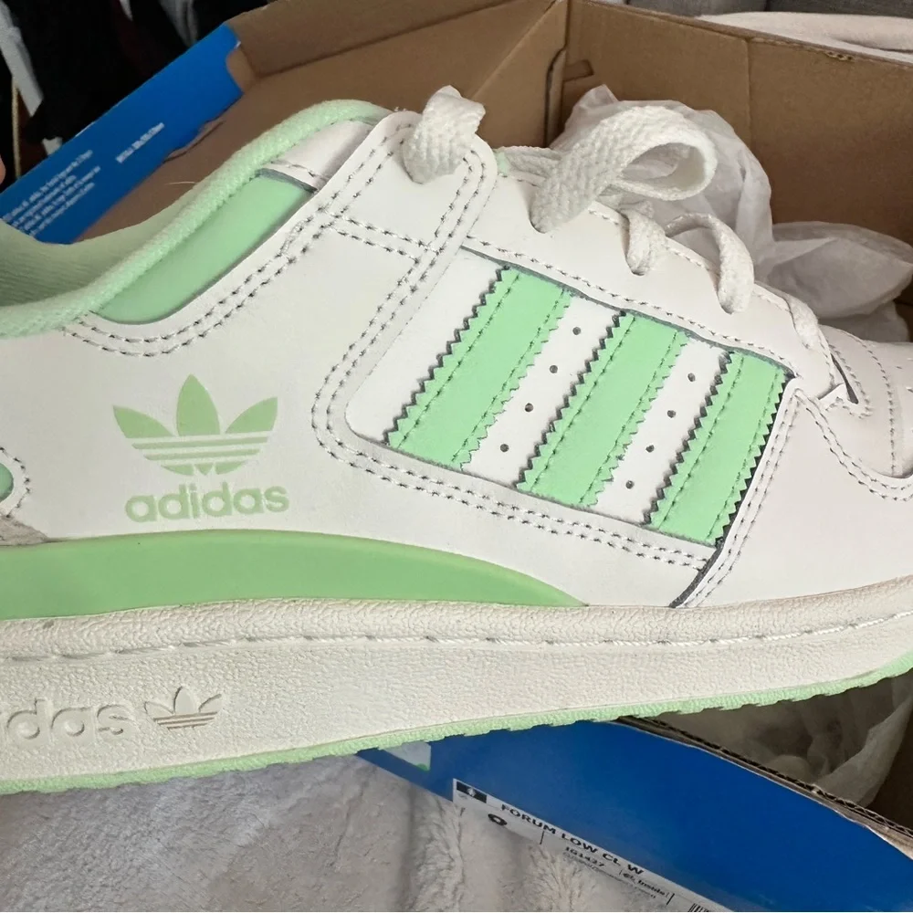 Adidas Mint and White Casual Sneakers - Picture 9 of 11